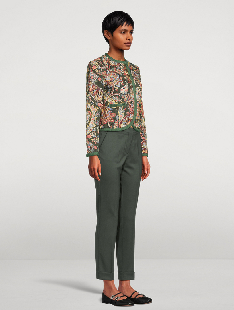 Twill Jacket Paisley Print