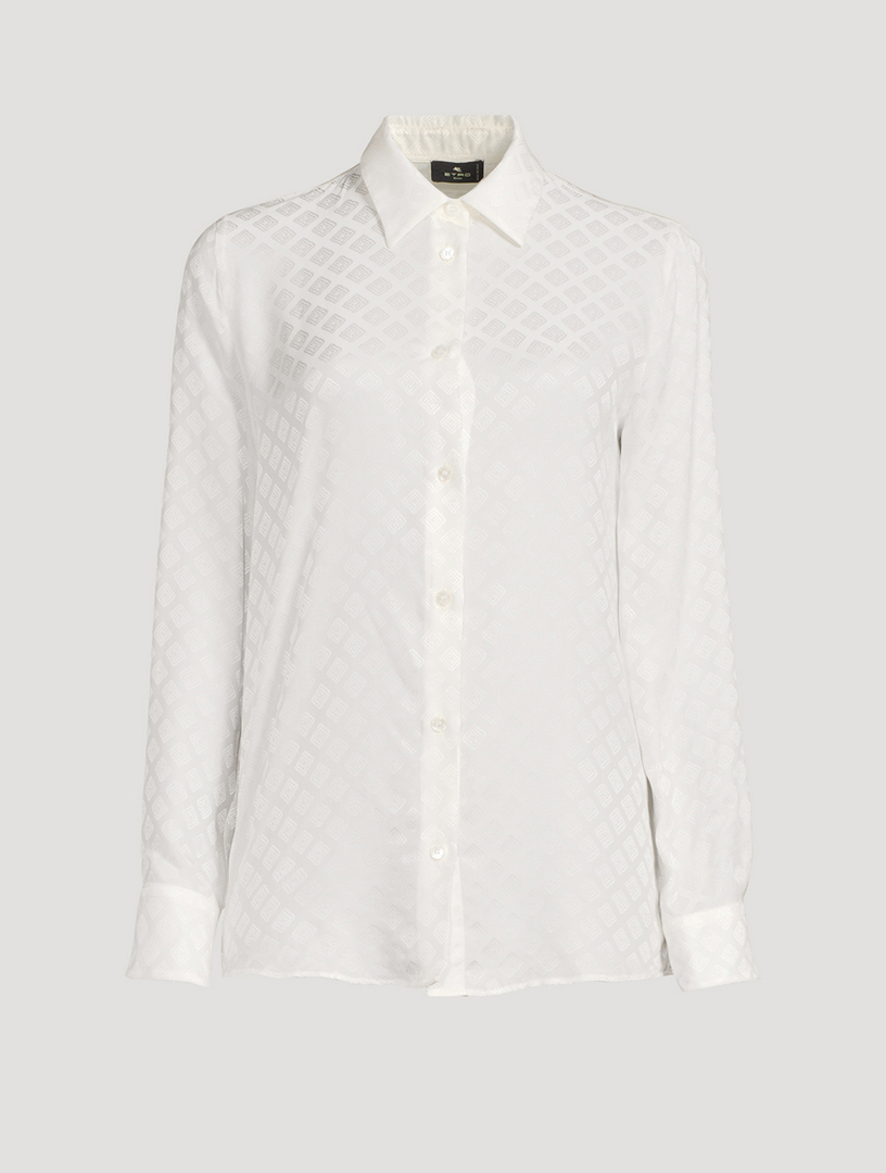 Jacquard Crêpe de Chine Shirt