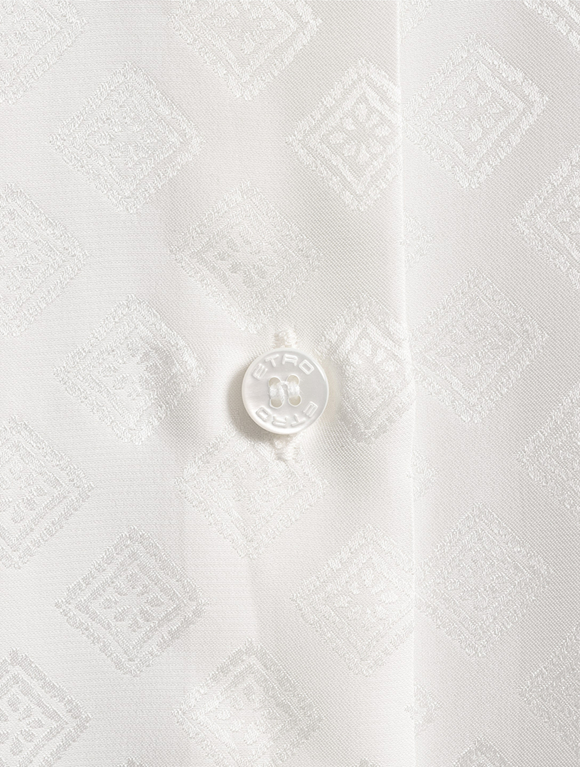 Jacquard Crêpe de Chine Shirt