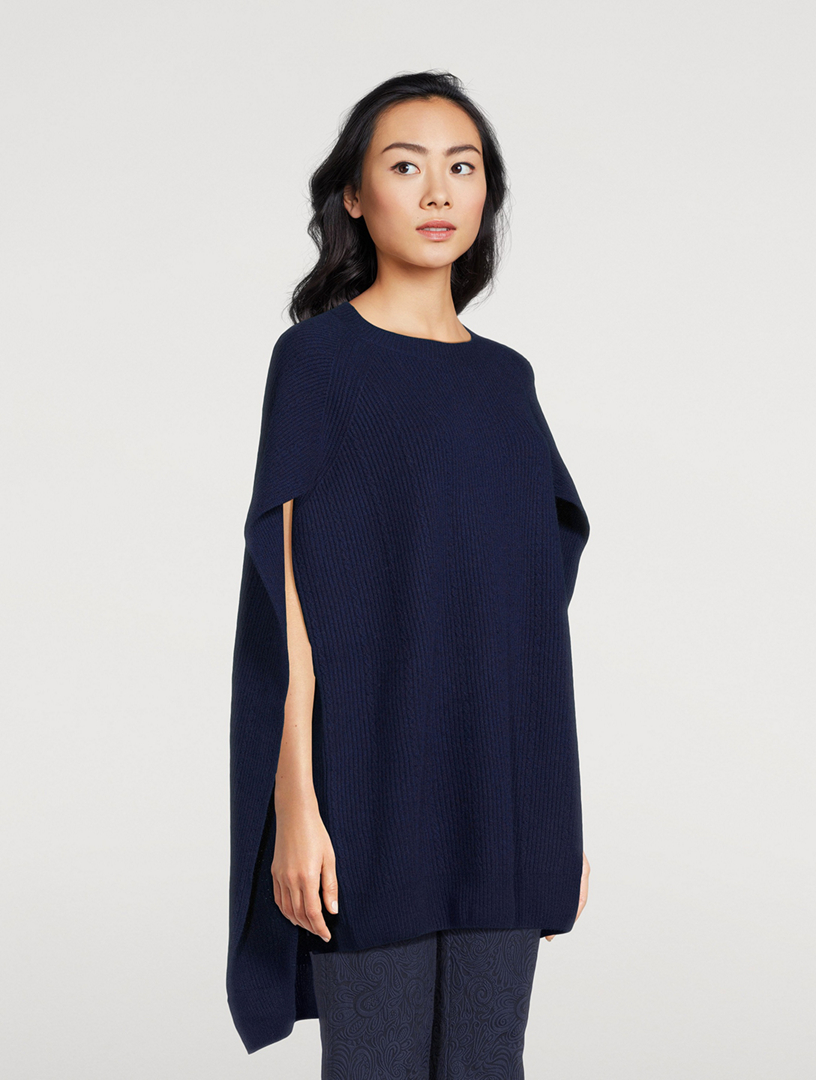 Rib-Knit Cape