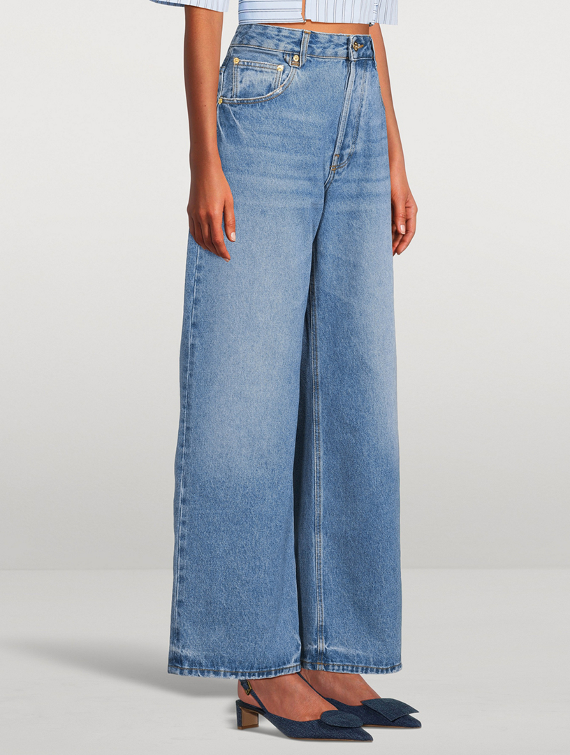 Le de-Nîmes Wide-Leg Jeans