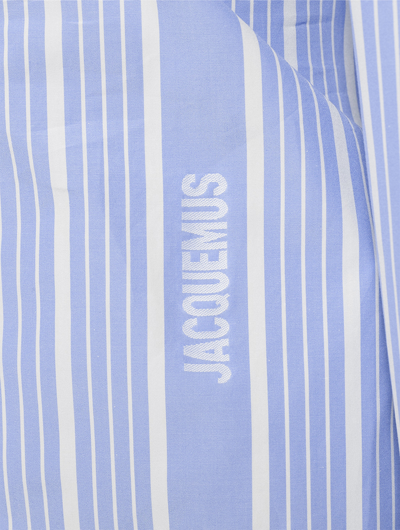 The Mini Shirt Dress Stripe Print