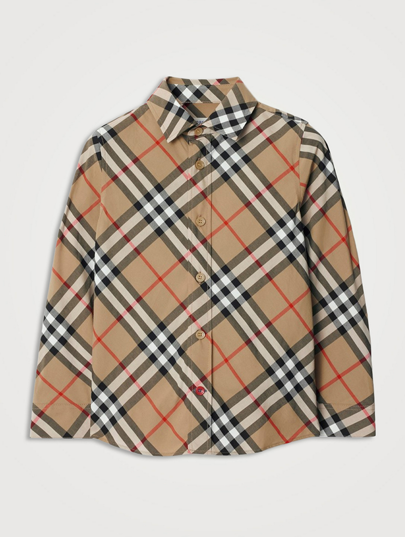 Check Cotton Long Sleeve Shirt
