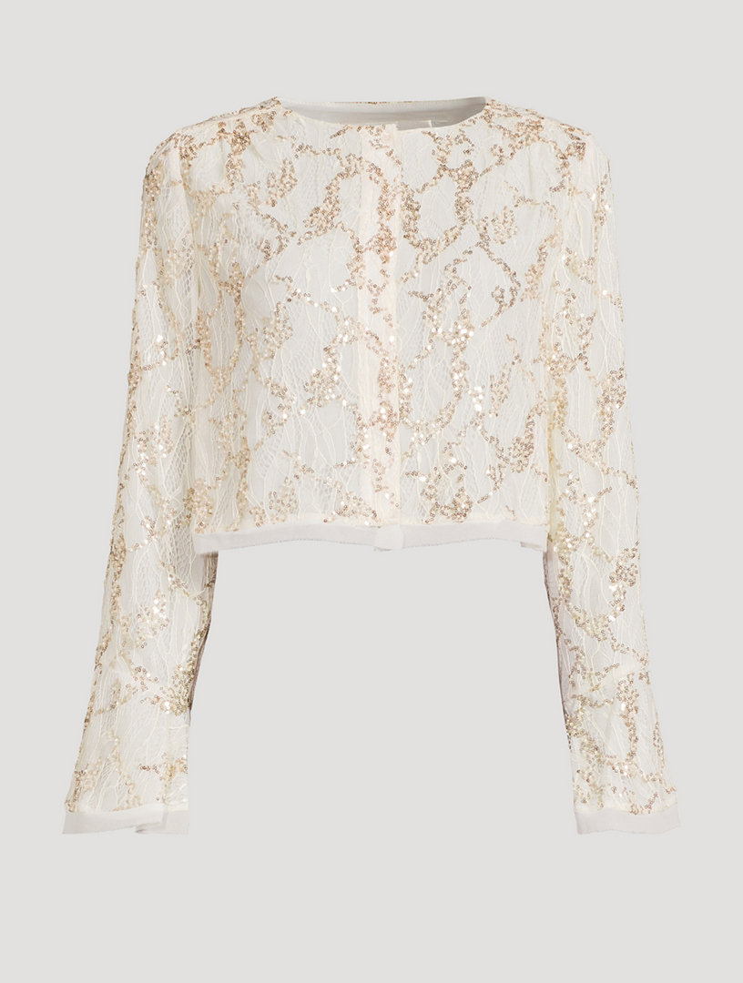Lyndon Sequin Lace Blouse
