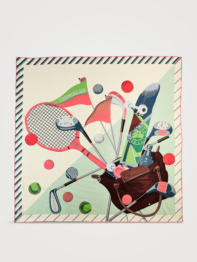 Caddie Longchamp Silk Scarf
