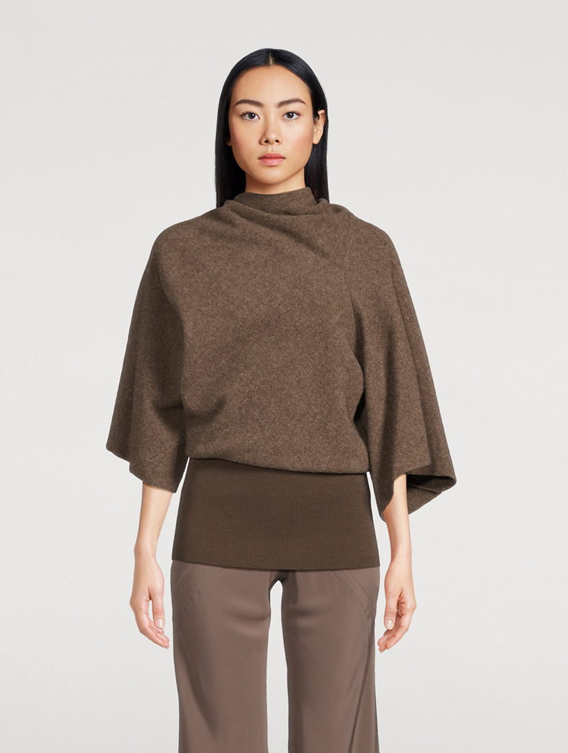 Porterville Draped Wool Top