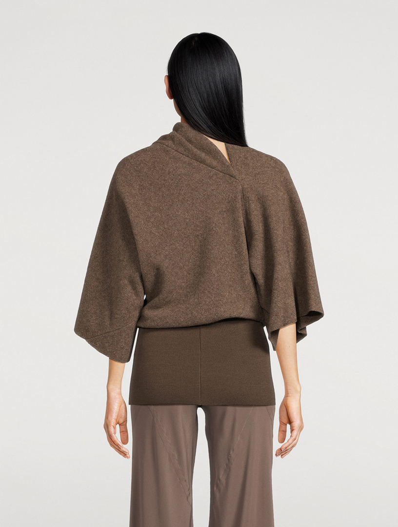 Porterville Draped Wool Top