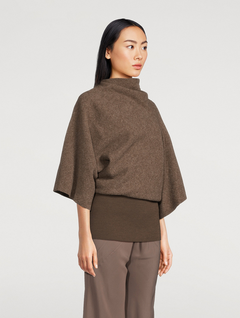 Porterville Draped Wool Top