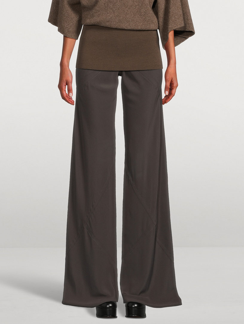 Lido Bias Crêpe Trousers