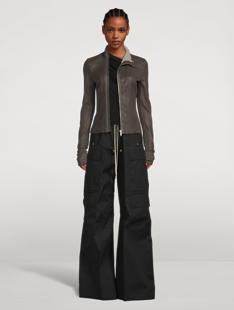 Cargobelas Stretch Cotton Wide-Leg Pants