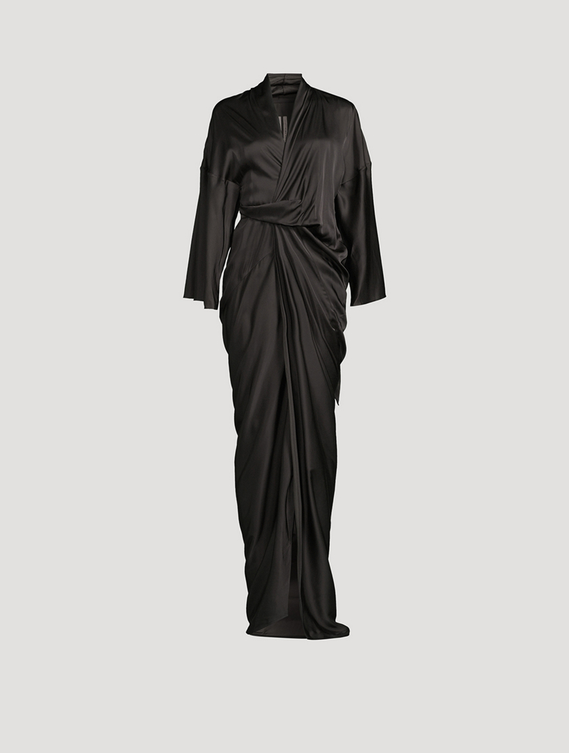 Porterville Charmeuse Wrap Gown