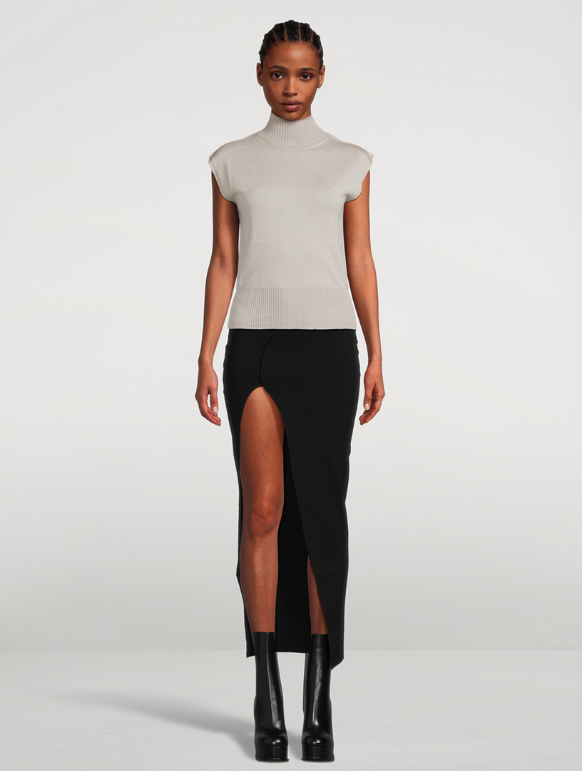 Porterville Wool Sleeveless Turtleneck