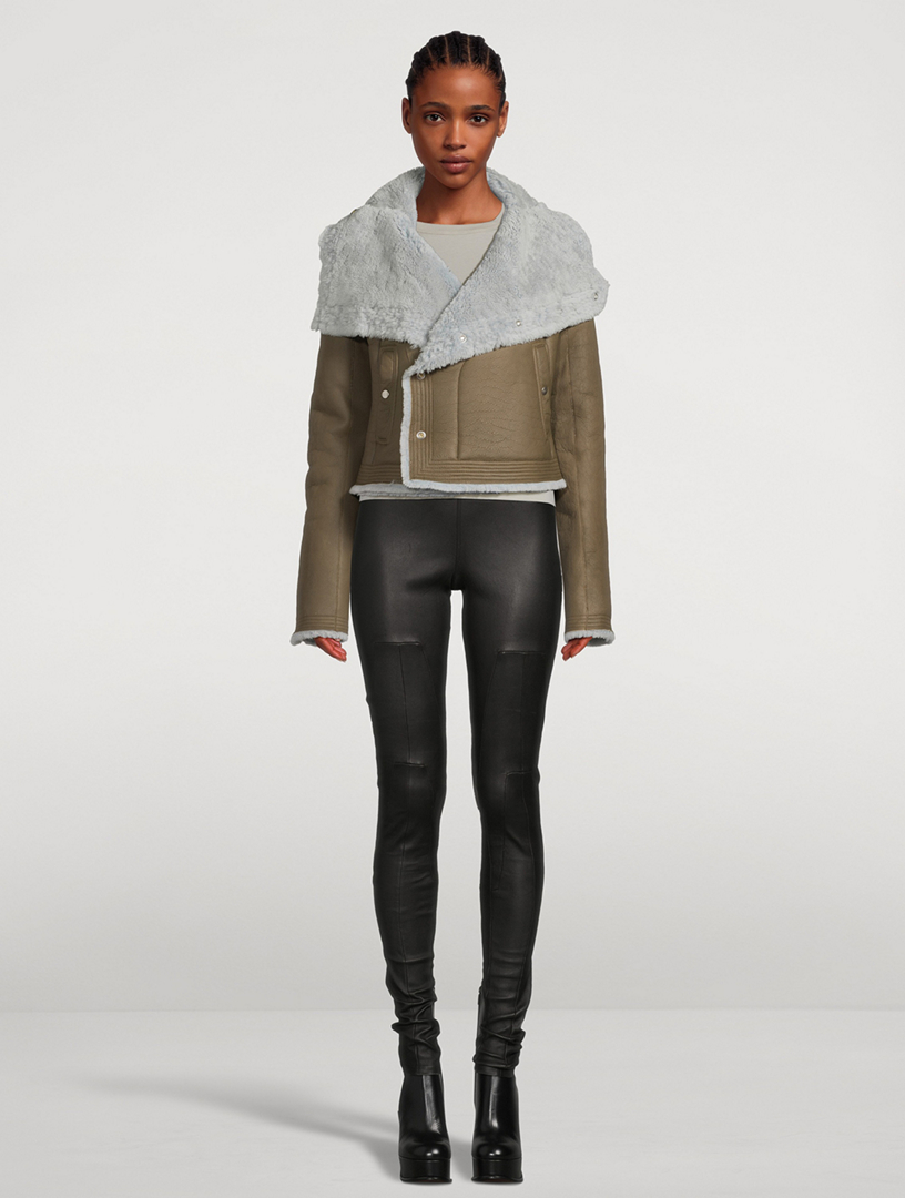 Porterville Naska Shearling And Leather Biker Jacket