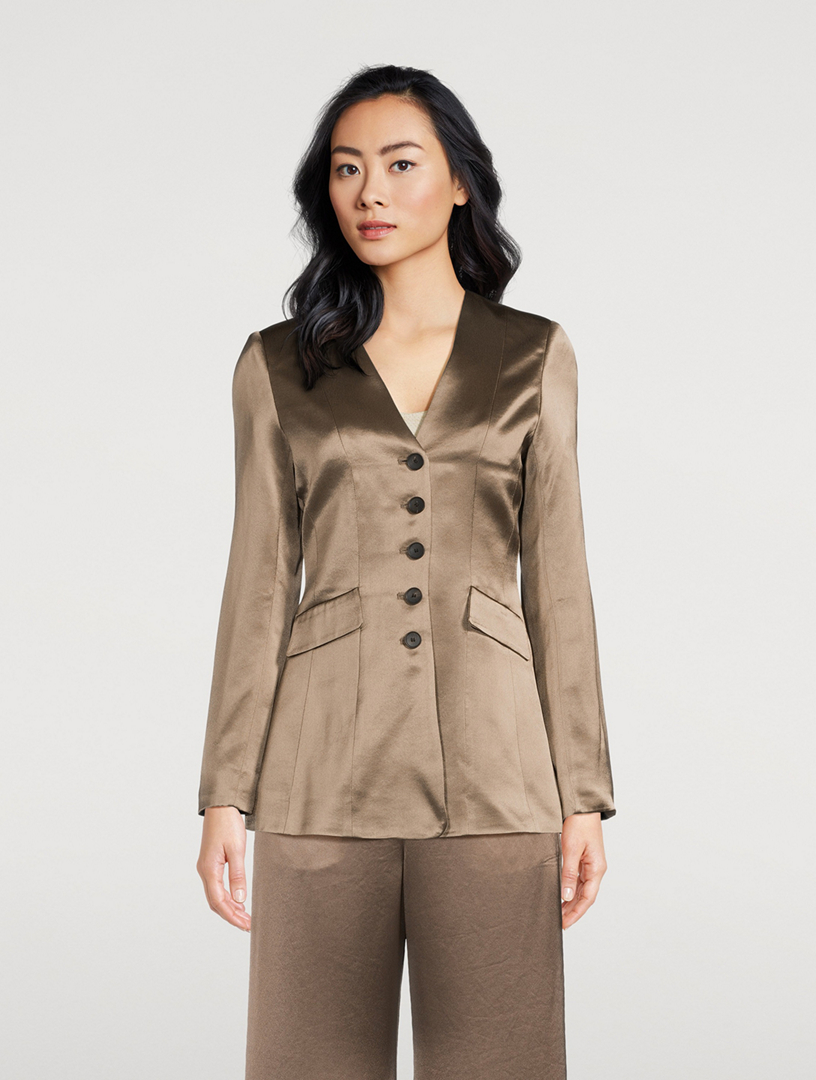 Rinnah Satin Blazer
