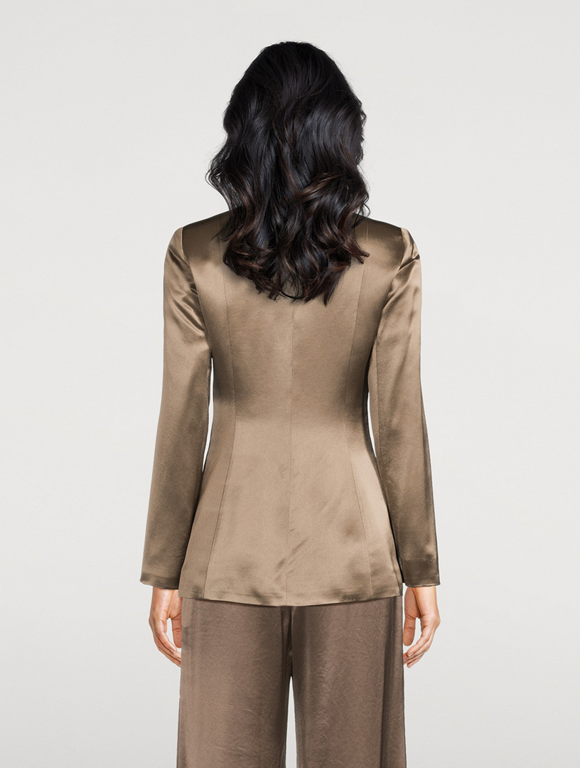 Rinnah Satin Blazer