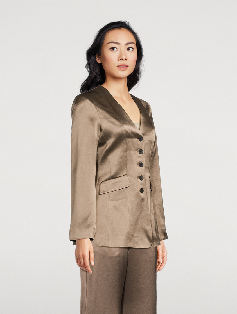 Rinnah Satin Blazer