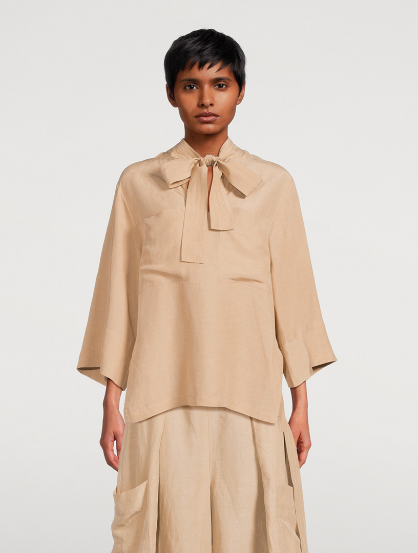 Dakote Tie-Neck Blouse