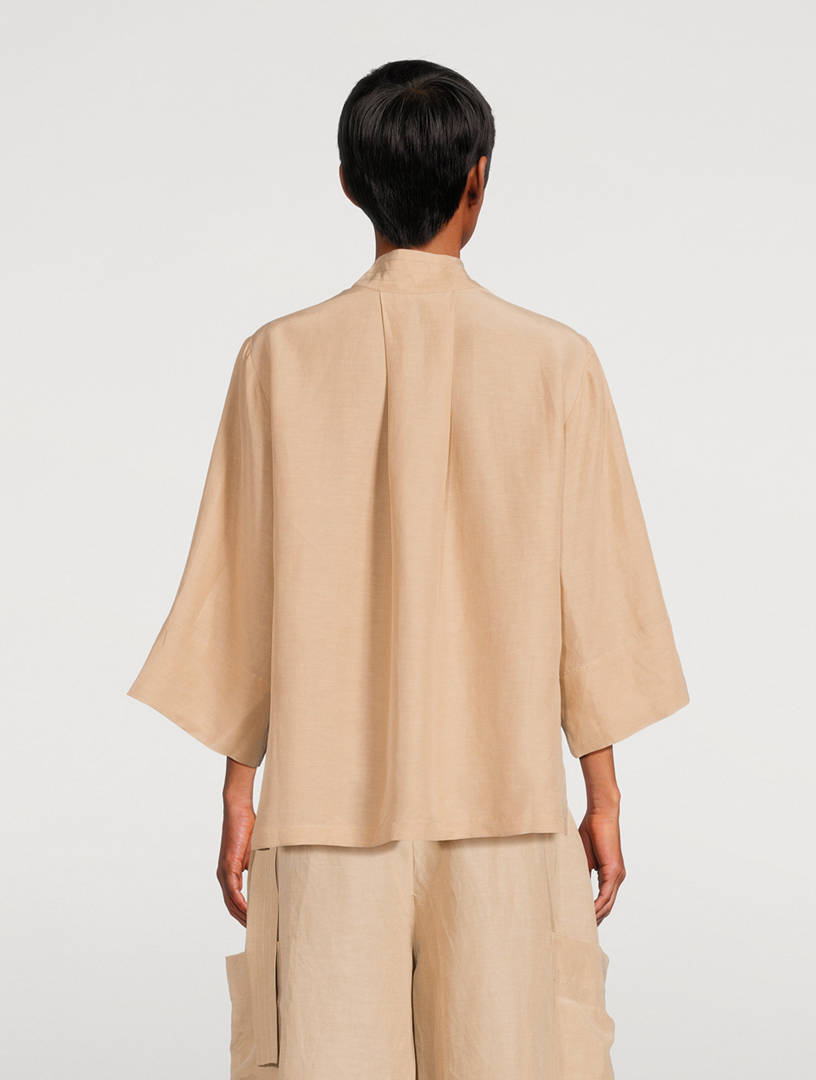 Dakote Tie-Neck Blouse