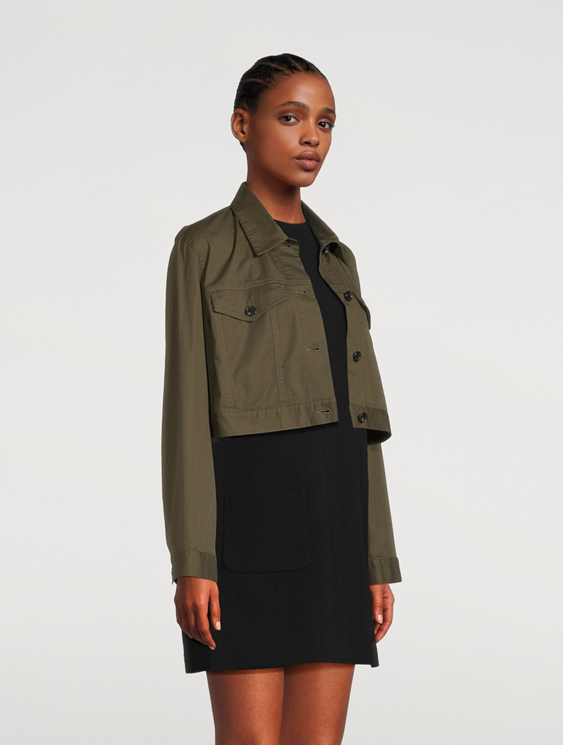 THEORY Cropped Trucker Jacket Holt Renfrew