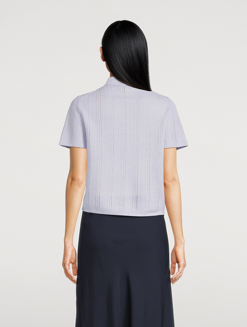 Ribbed Polo Shirt