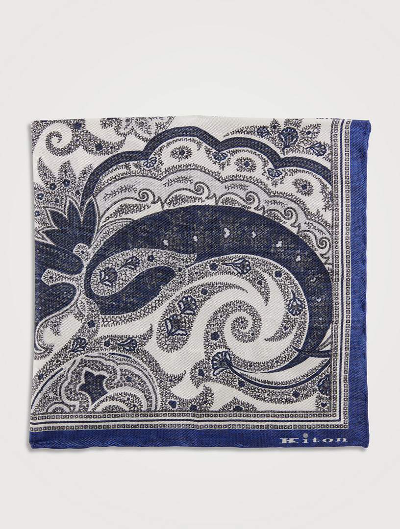 Pocket Square In Paisley Print