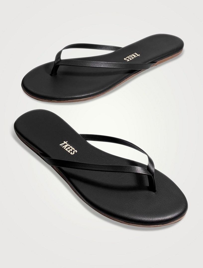 TKEES Lily Liners Leather Flip-Flops | Holt Renfrew