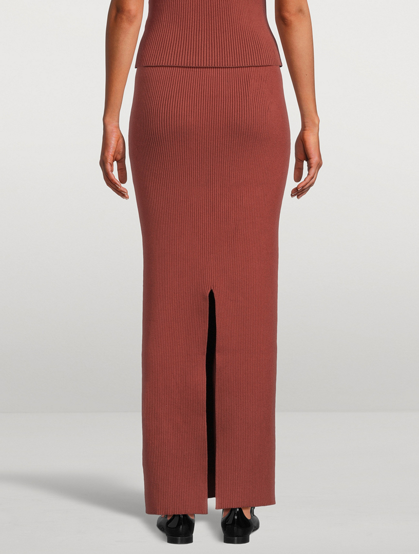 Skirt 01 Stretch Organic Cotton Column