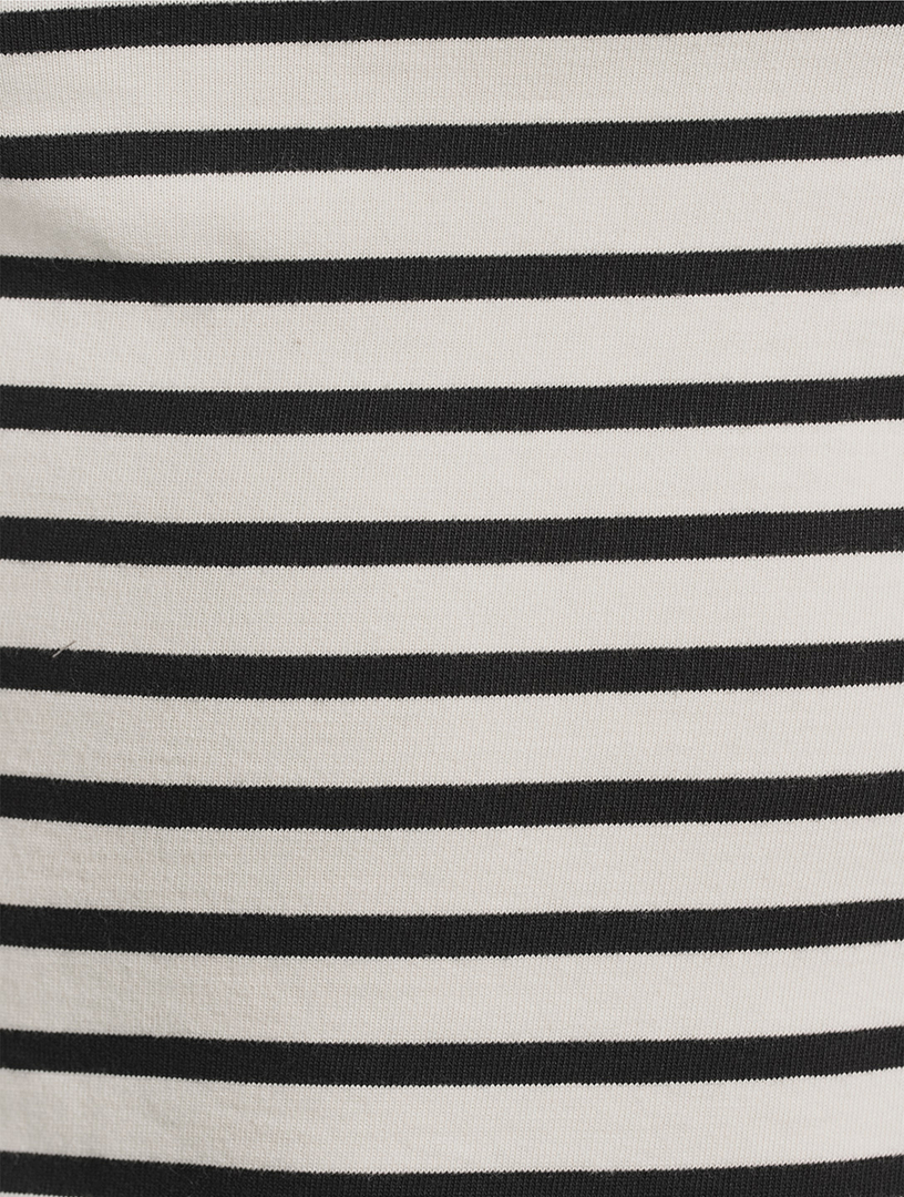 Cut-Out Top Stripe Print