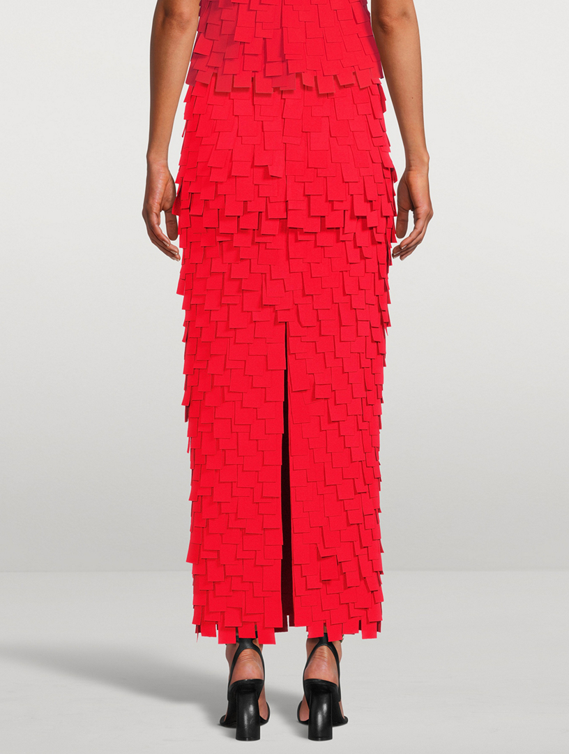 Multi Rectangle Crêpe Skirt