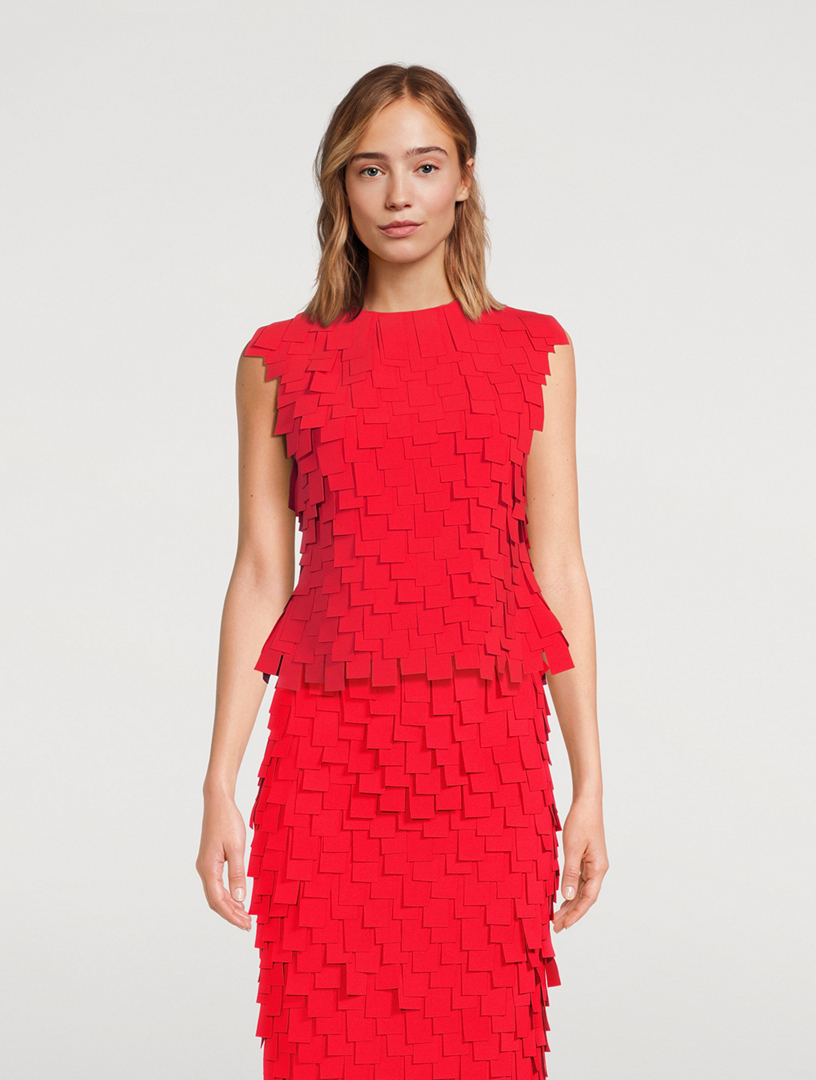 Multi Rectangle Sleeveless Top