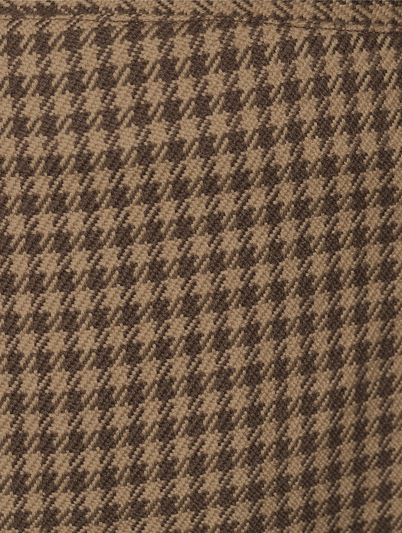 The Houndstooth Tailored Wool Pants