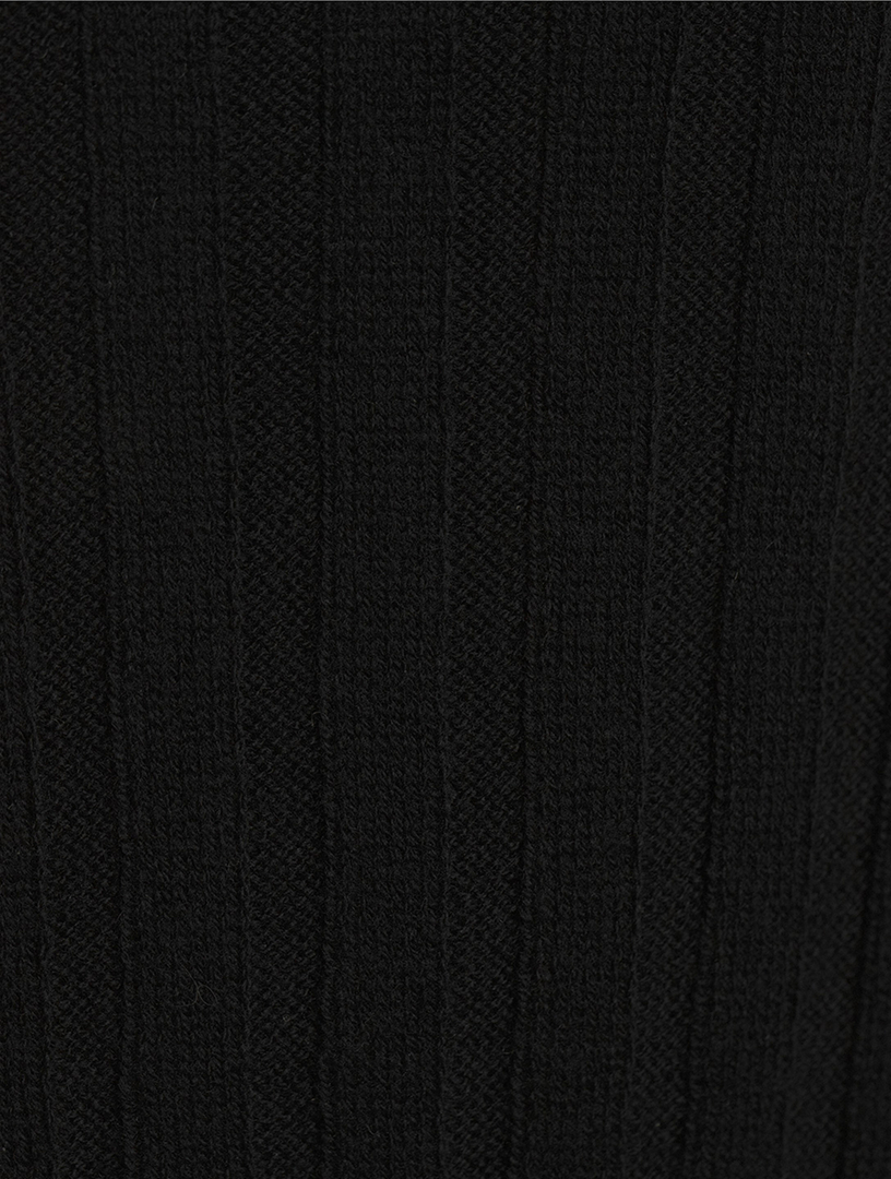The Ribbed Funnel Neck Dress