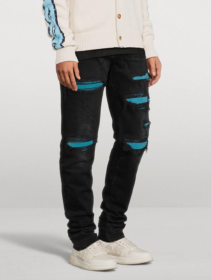 MX1 Suede Repair Skinny Jeans