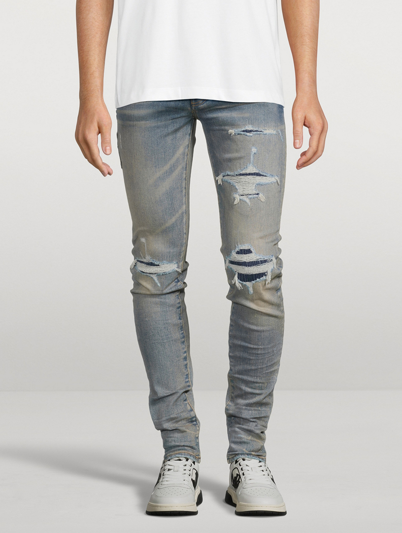 MA Varsity Repair Skinny Jeans