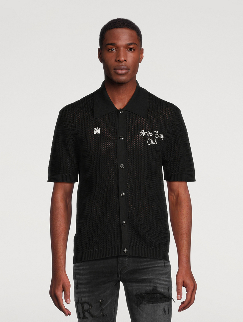 Amiri Surf Club Mesh Polo