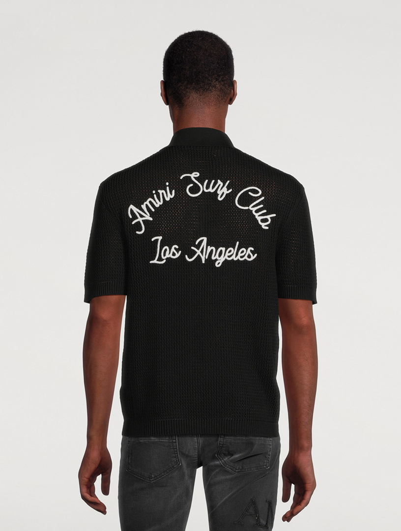 Amiri Surf Club Mesh Polo