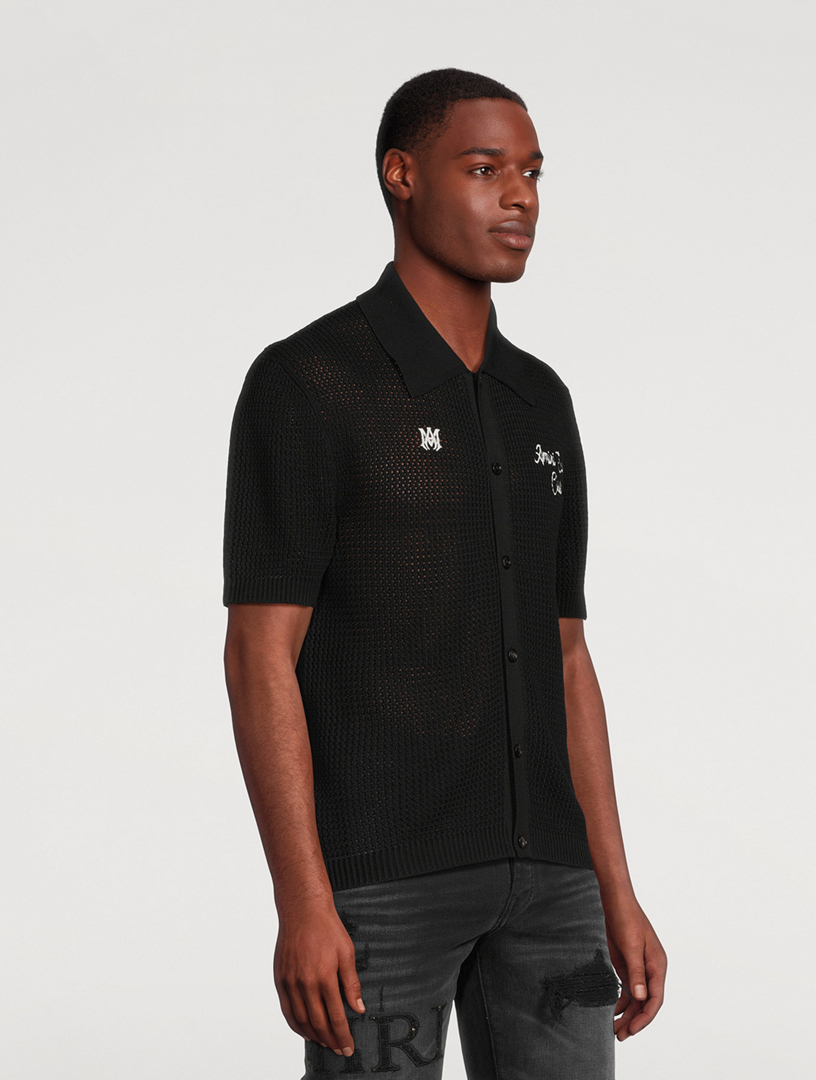 Amiri Surf Club Mesh Polo