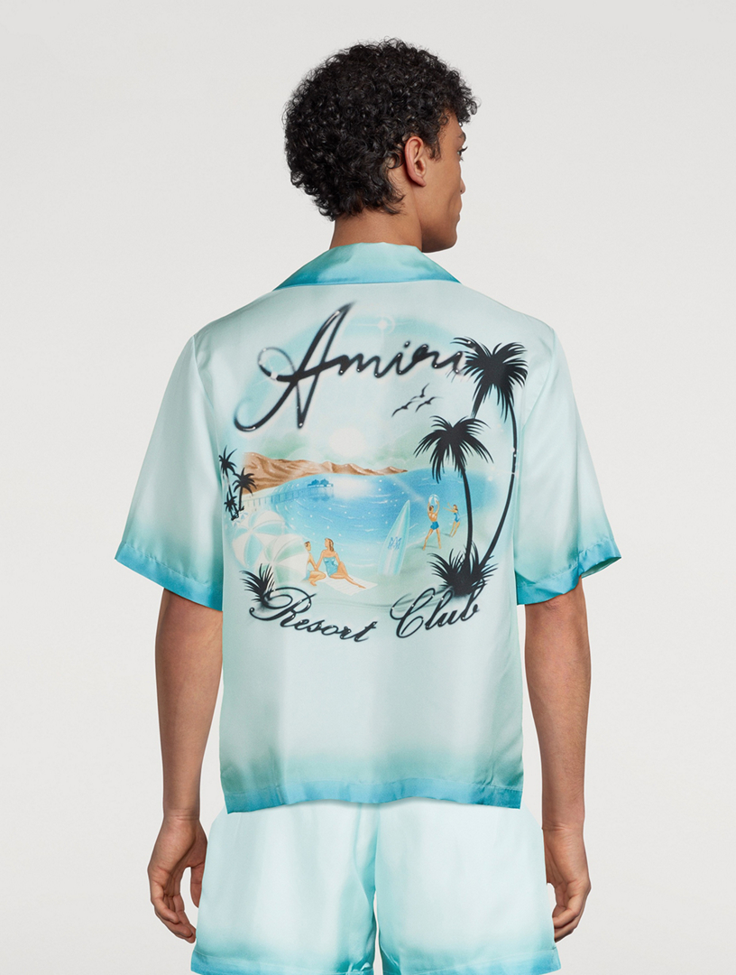 Resort Club Silk Bowling Shirt