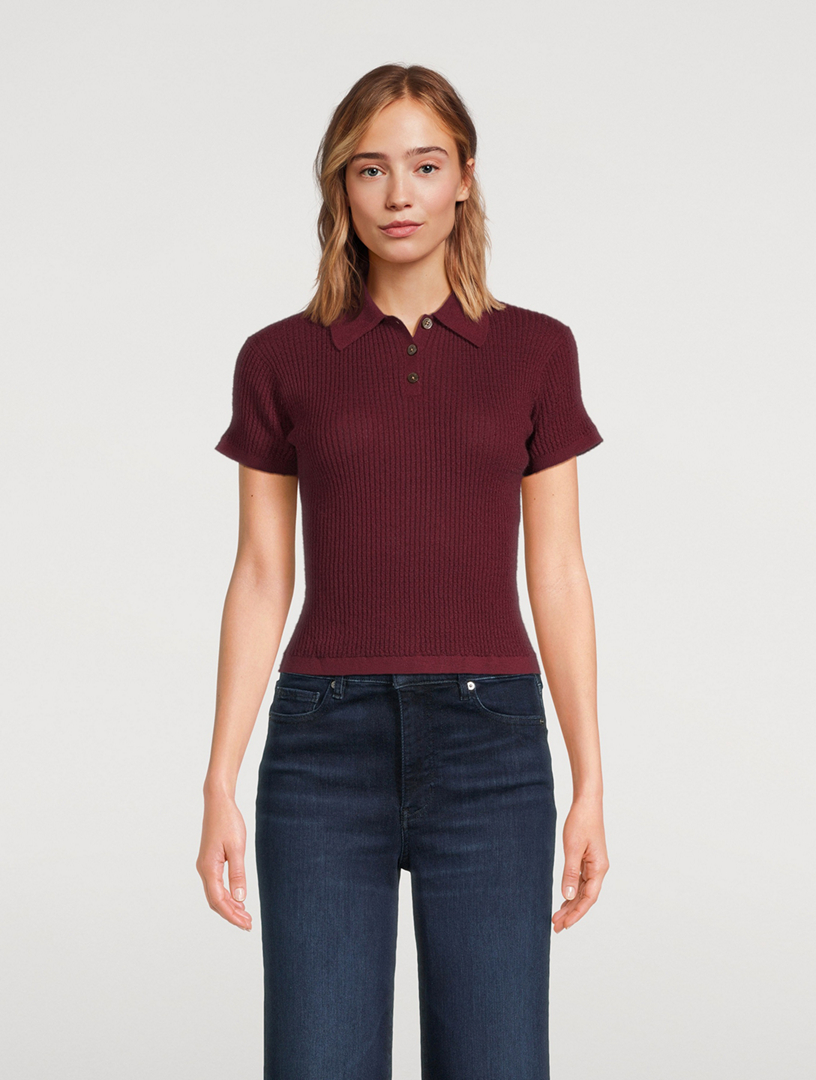 GUEST IN RESIDENCE Shrunken Cashmere Polo Shirt Holt Renfrew