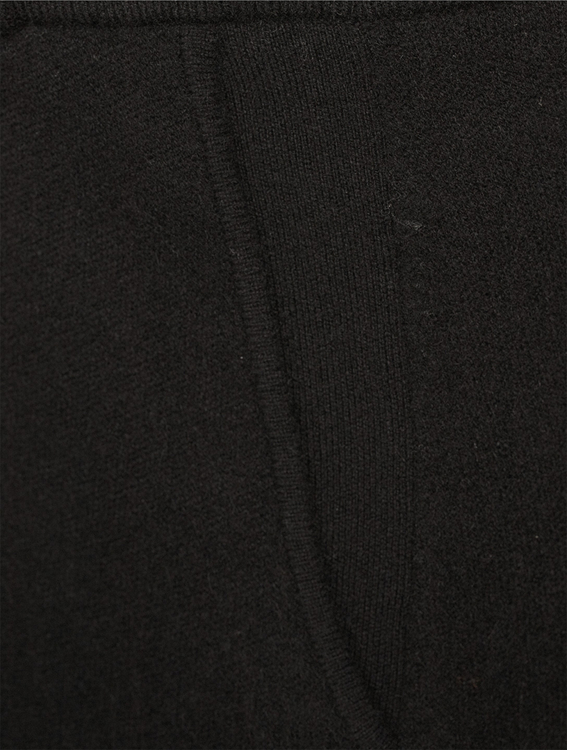 Tailored Cashmere Wide-Leg Trousers