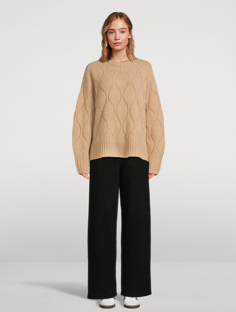 Cozy Crew Wavy Cashmere Sweater