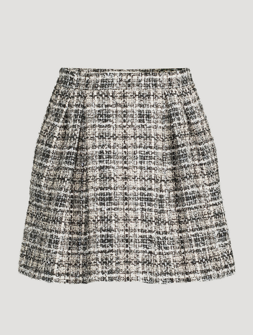 Lurex Tweed Mini Skirt