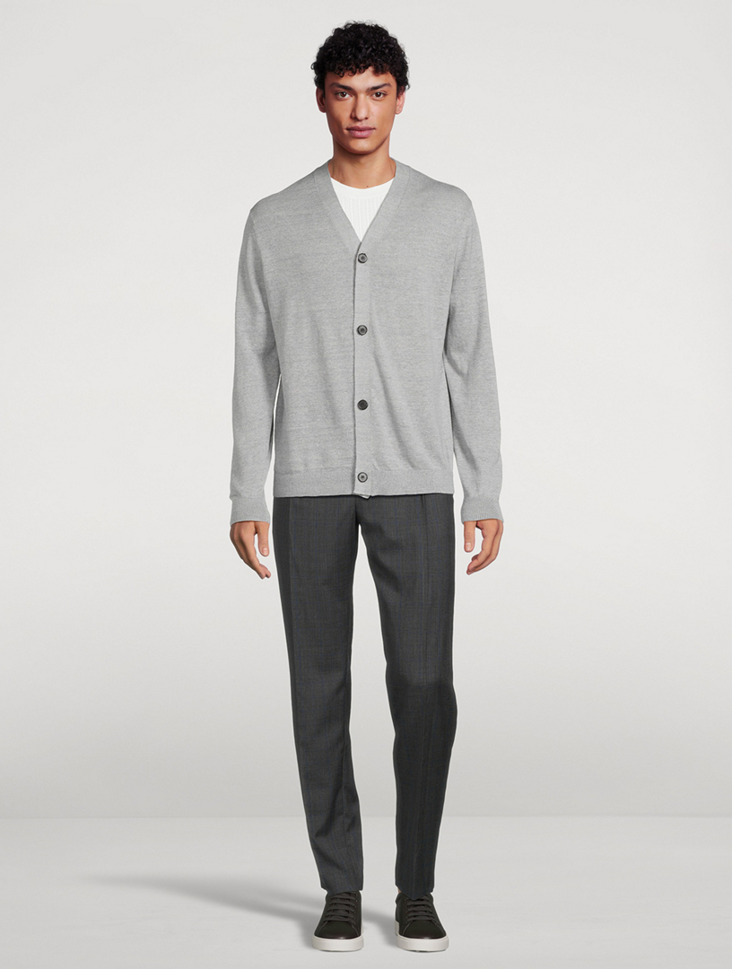 Larus Linen-Blend Cardigan