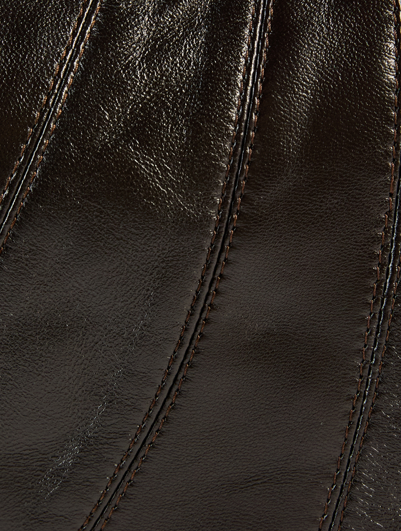 Medium Croissant Leather Shoulder Bag
