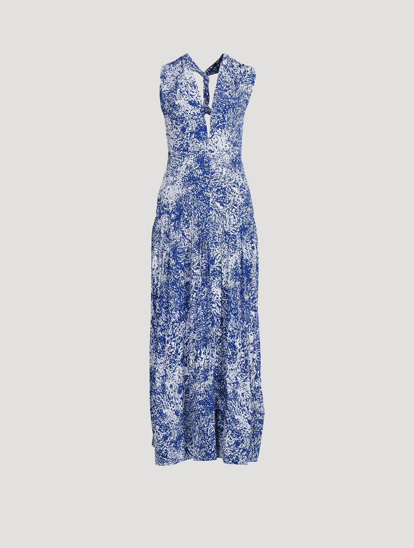 PROENZA SCHOULER Simone Printed Twist-Back Maxi Dress | Holt Renfrew