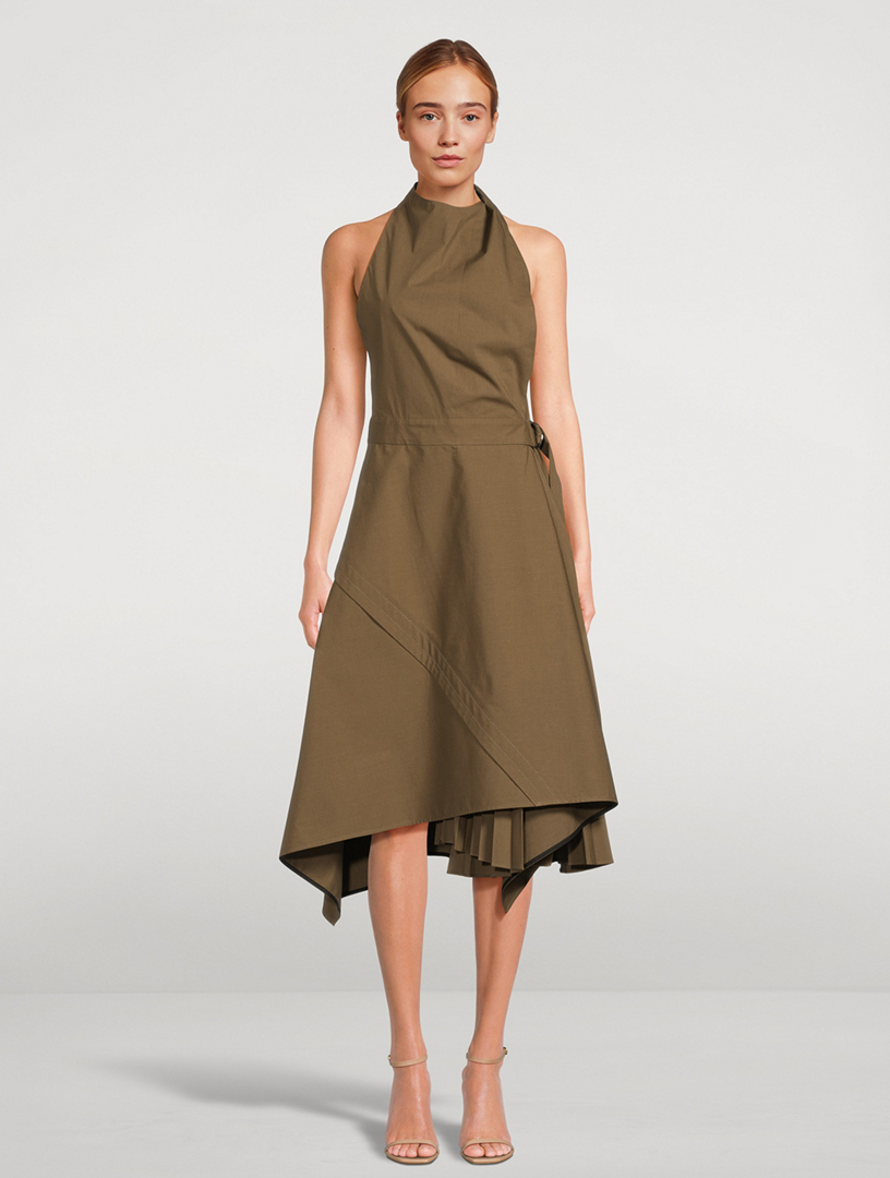 Yoko Sleeveless Poplin Dress