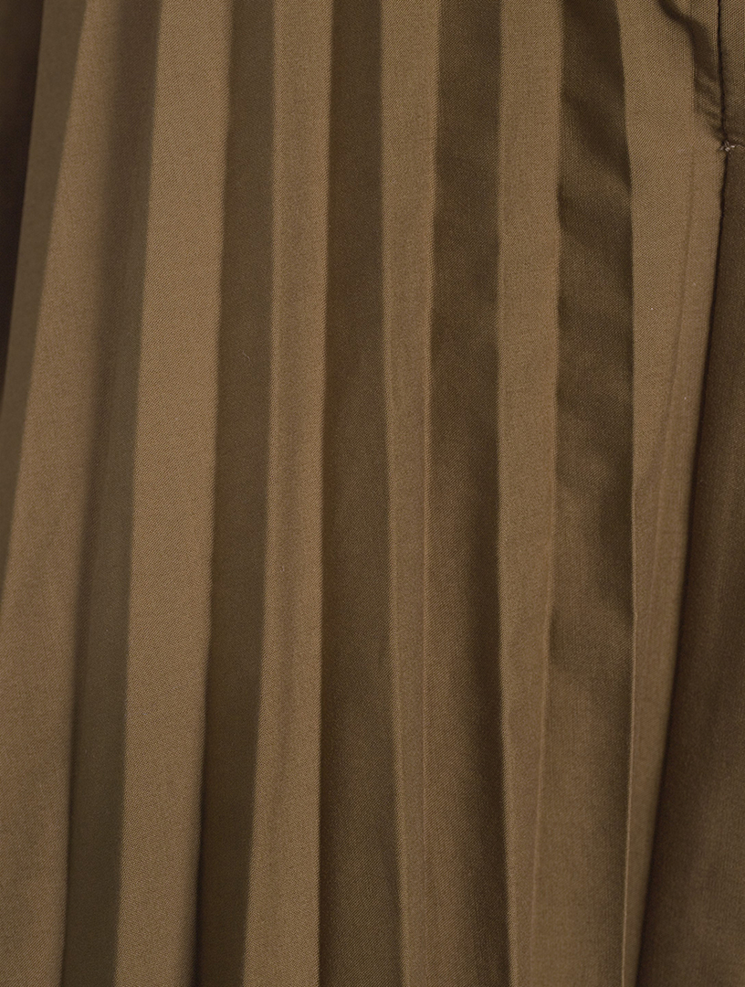 Monica Pleated Poplin Blouse