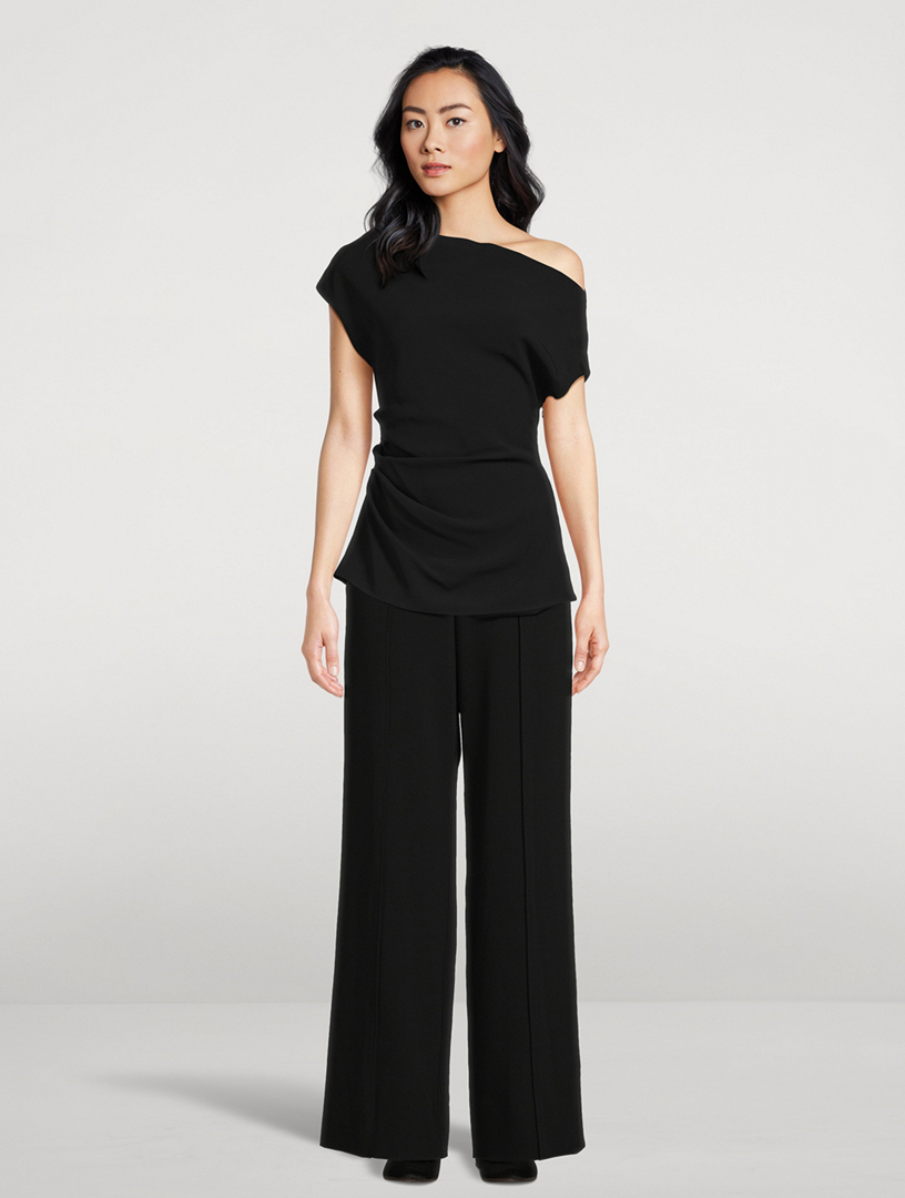 Weyes Straight-Leg Crêpe Trousers