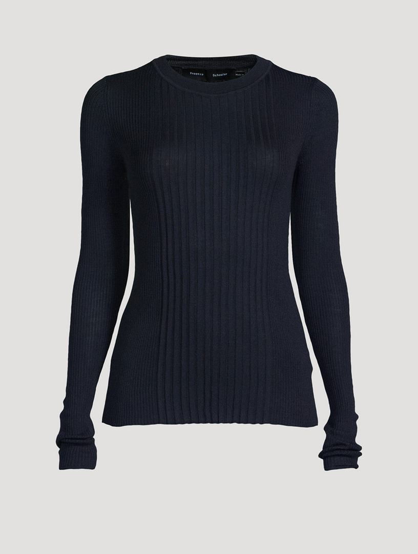 Cassidy Ribbed Wool And Silk Sweater