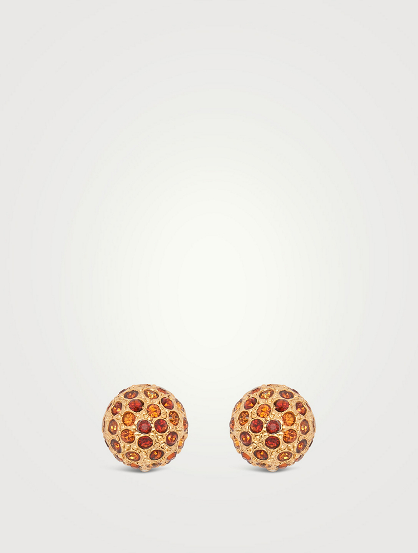Crystal Ball Stud Earrings